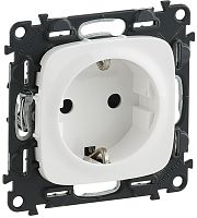 Розетка с заземлением без рамки Legrand Valena Allure 1-м. белый картинка